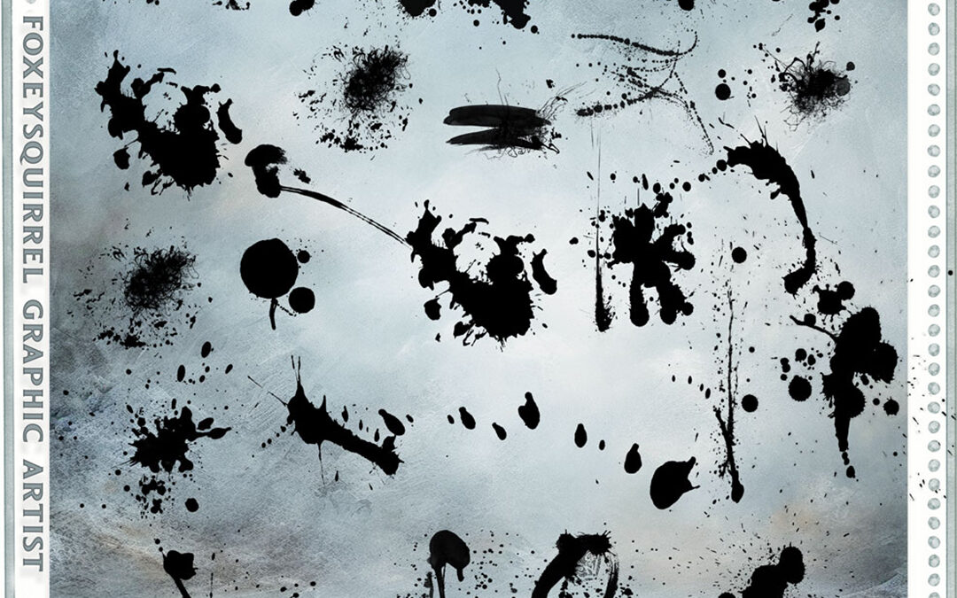 Splatter Brushes Digital Art Elements
