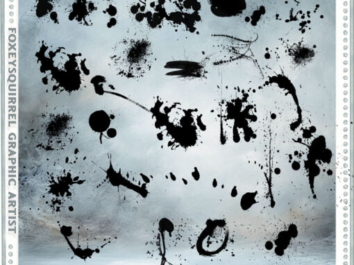 Splatter Brushes Digital Art Elements