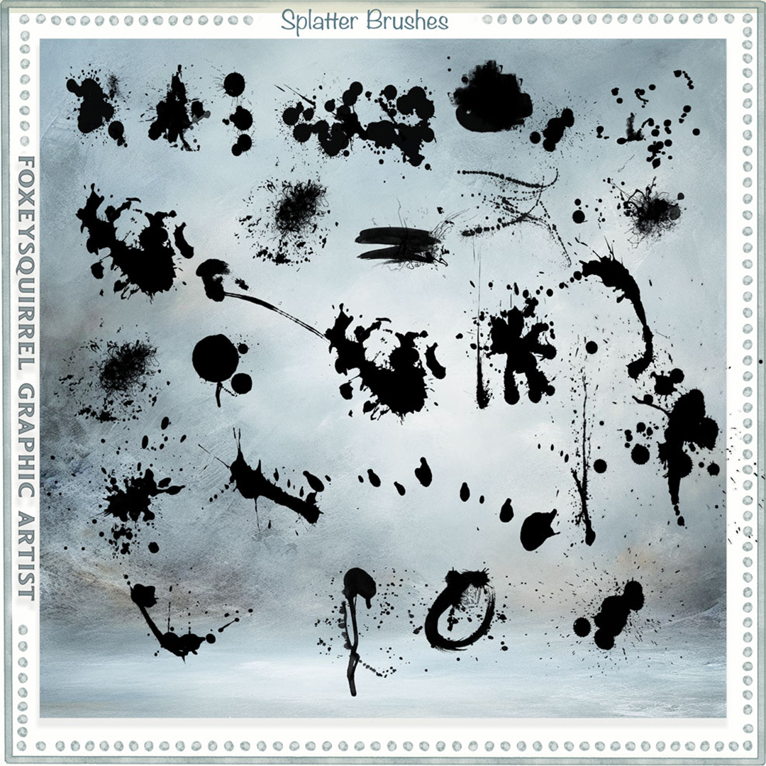 Splatter brushes preview